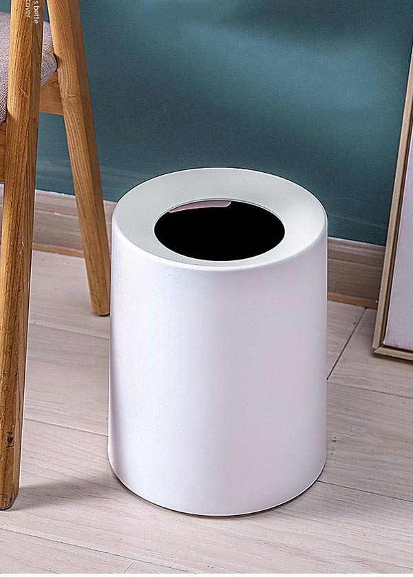 Thùng rác nhựa tròn không nắp 2 lớp