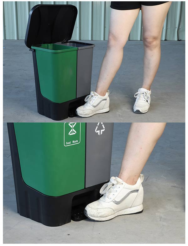 Kiểu dáng thùng rác nhựa đạp chân dễ dàng sử dụng