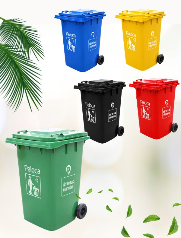 Thùng rác nhựa HDPE 360L