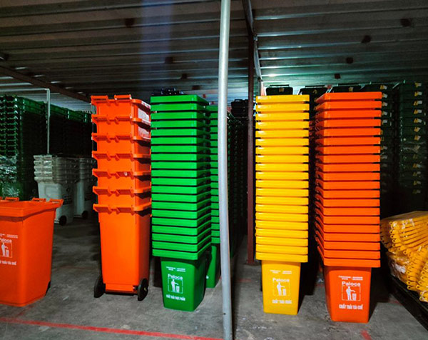 Thùng rác nhựa HDPE 60 lít,