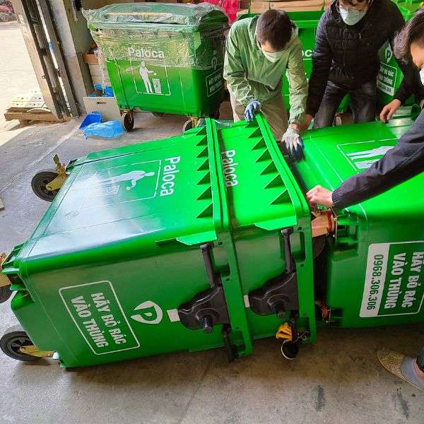 Thùng rác nhựa HDPE 660 lít 