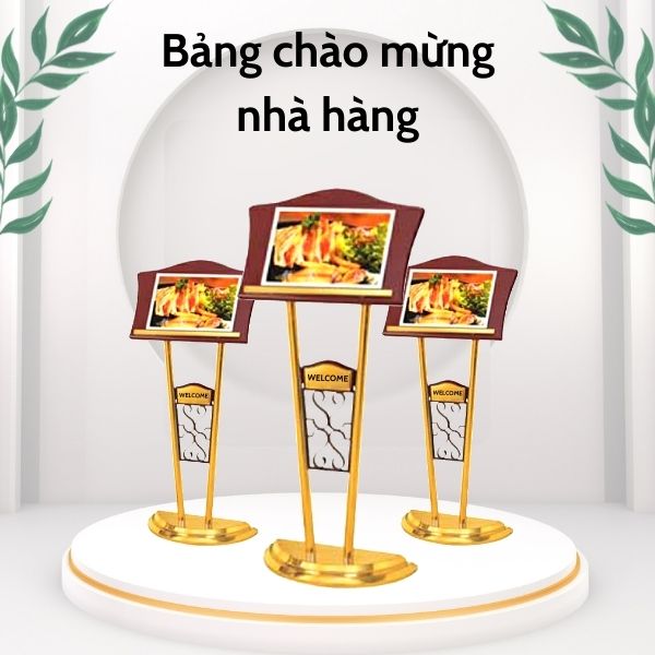 Mẫu bảng chào, bảng welcome nhà hàng đang được ưa chuộng hiện nay