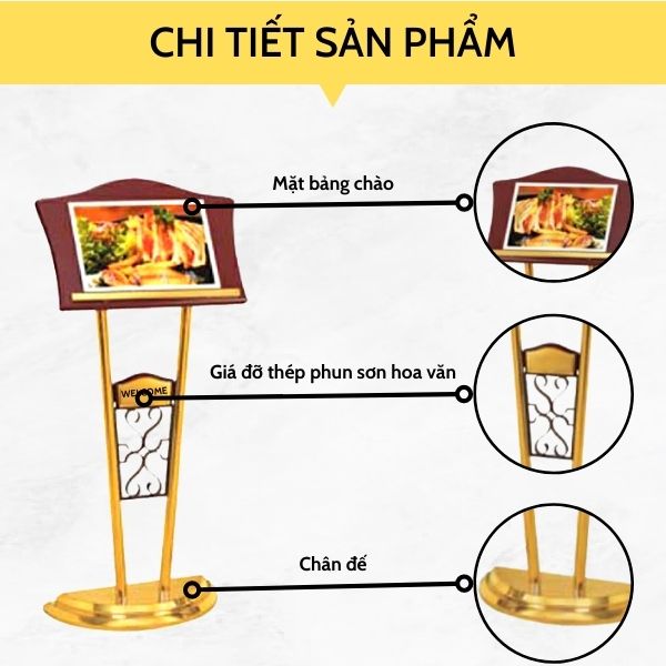 Chi tiết mẫu bảng chào khách sạn