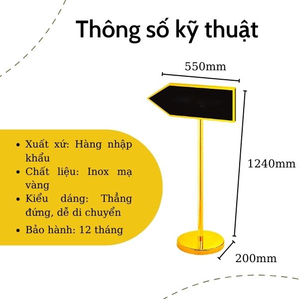 Thông số kỹ thuật của biển chỉ dẫn đường