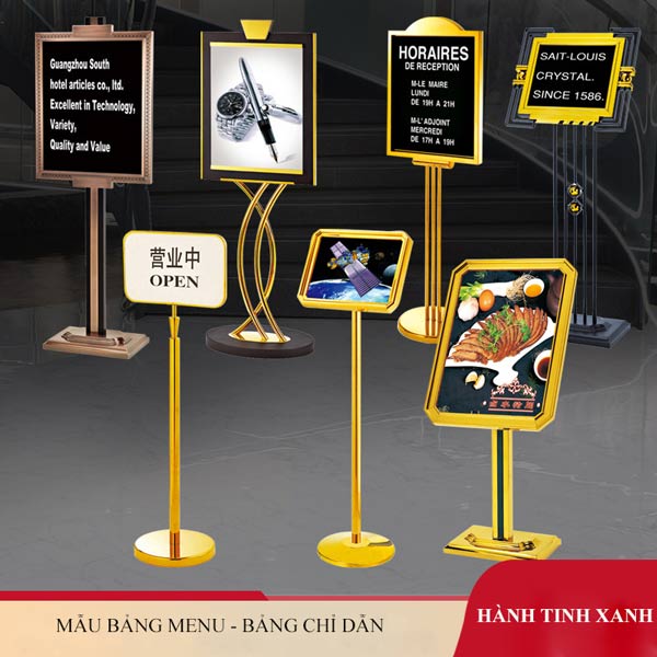 Hành Tinh Xanh bán và cho thuê bảng menu, bảng chỉ dẫn