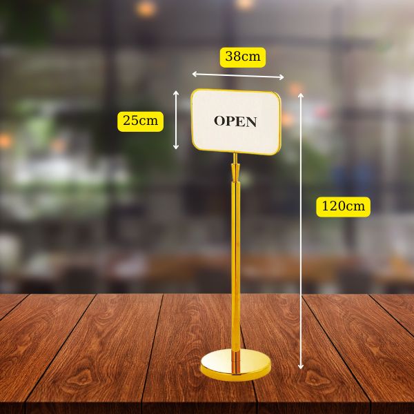 Kích thước bảng thông báo thông tin hướng dẫn