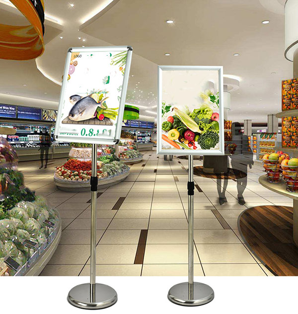 Bảng chỉ dẫn màu trắng hiện đại, thanh nhã