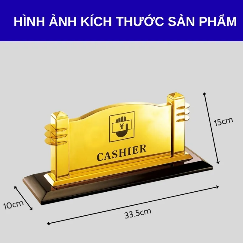 Kích thước biển đặt quầy lễ tân, bảng chức danh
