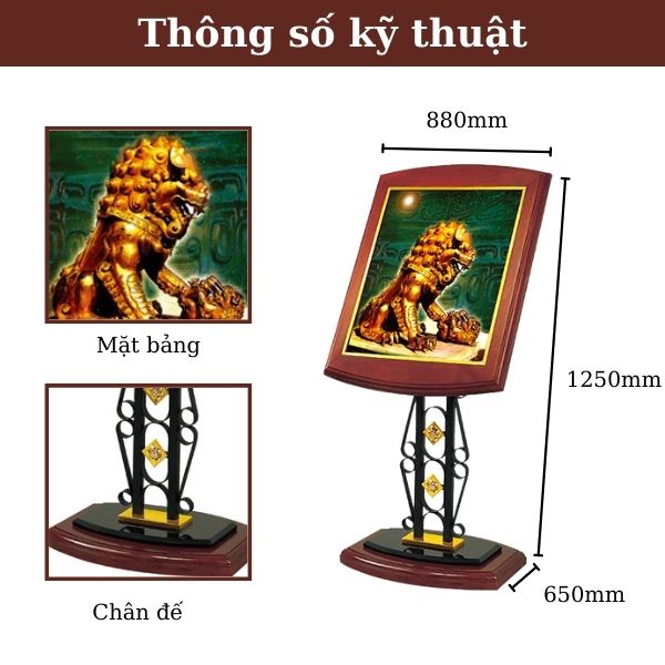 Chi tiết kích thước bảng menu ghi thực đơn