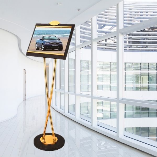 Mẫu bảng menu- bảng thông tin sản xuất từ inox mạ vàng cao cấp