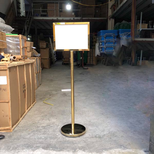 Bảng menu 2 mặt inox mạ vàng tại kho Hành Tinh Xanh