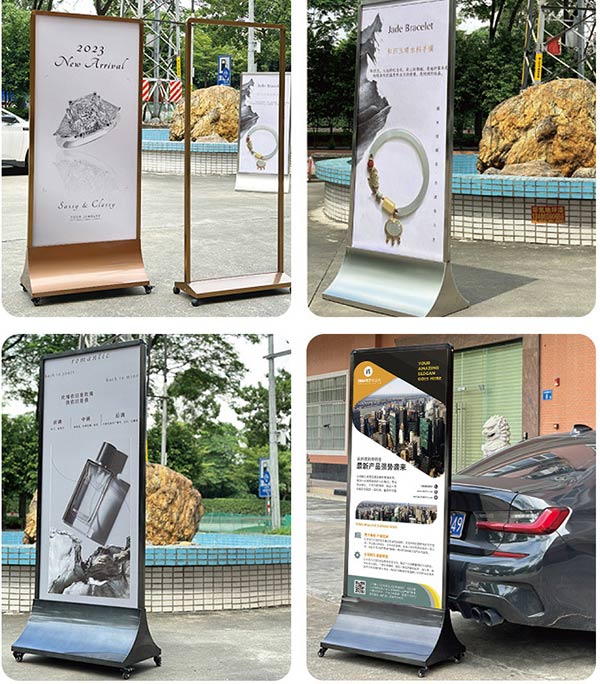 Bảng Standee quảng cáo ứng dụng trong nhiều không gian