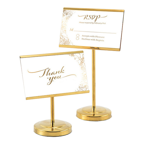 Bảng tên để bàn inox có chân sang trọng 