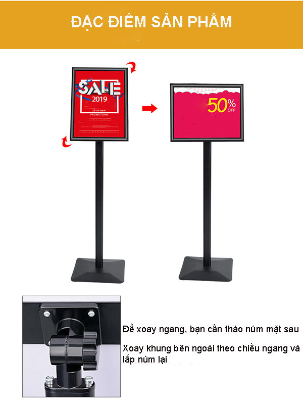 Kích thước khổ A3 tiện dụng của bảng menu