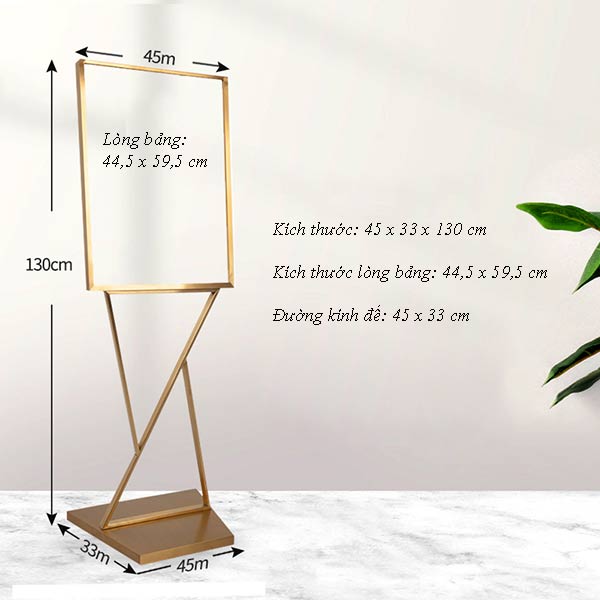 Tham khảo kích thước bảng chào đón khách 