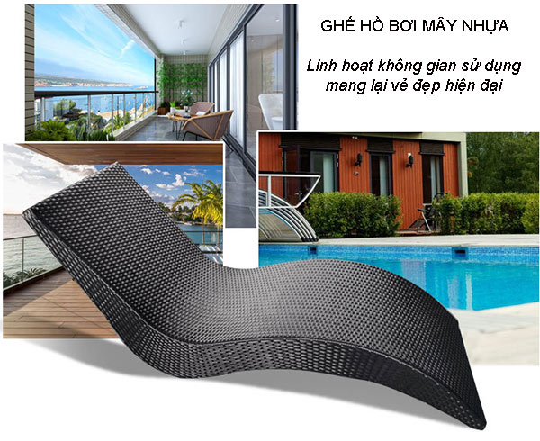 Mẫu ghế tắm nắng đẹp, được nhiều không gian bể bơi ưu tiên lựa chọn