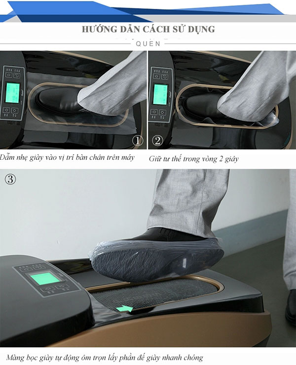 Hướng dẫn cách sử dụng máy bọc giày