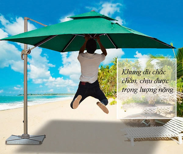 Chất lượng ô dù che nắng được đảm bảo