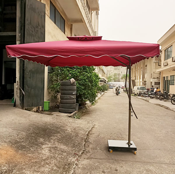 Hình ảnh thật dù lệch tâm vuông ngoài trời của Hành Tinh Xanh