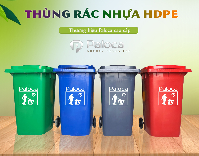 Đặc điểm của thùng rác nhựa HDPE