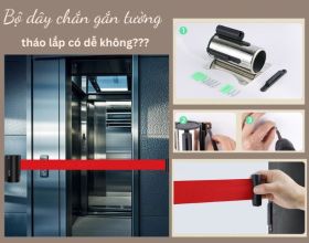 Bộ dây chắn gắn tường có dễ tháo lắp và thay thế không?