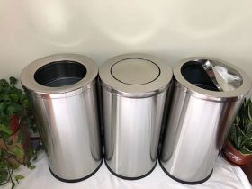 Các mẫu thùng rác inox tròn đẹp, giá rẻ nhất thị trường