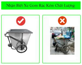 Cách nhận biết xe thu gom rác bằng tôn chất lượng kém