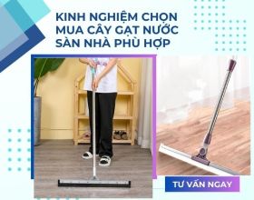 Kinh nghiệm chọn mua cây gạt nước sàn nhà cho văn phòng, khách sạn