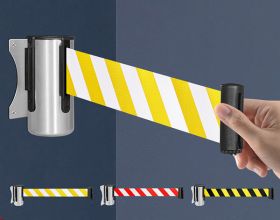 Cột chắn gắn tường là gì? Cấu tạo bộ dây chắn lối đi gắn tường chi tiết