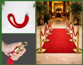 Vì sao khi dùng cột chắn sự kiện người ta ưu tiên dây nhung đỏ?