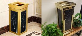 Đại sảnh nên dùng thùng rác gì?
