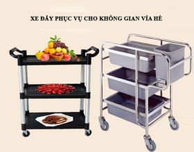 Lý do xe đẩy phục vụ ít được dùng tại các quán vỉa hè