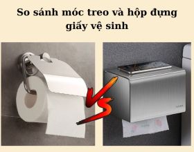 Nên trang bị hộp đựng hay móc treo giấy vệ sinh cho nhà tắm?