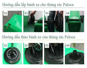 Hướng dẫn lắp đặt thùng rác nhựa hoàn chỉnh