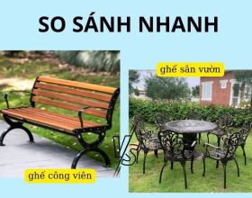 Sự khác biệt của ghế công viên và ghế sân vườn ngoài trời