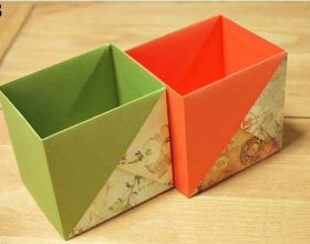 Khéo tay tự làm thùng rác để bàn siêu xinh