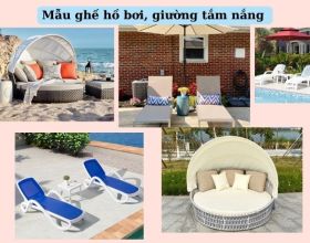 99+ mẫu ghế hồ bơi, giường tắm nắng ngoài trời đẹp nhức nhối