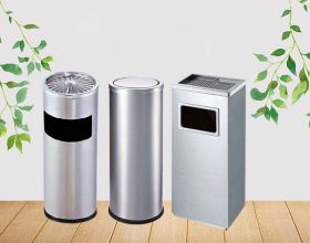 Nắp thùng rác inox loại gạt tàn và bập bênh có gì khác nhau?