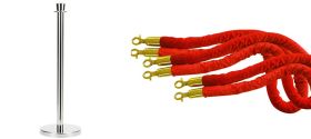 Nên dùng dây nhung thay thế cho cột chắn hay dây bên cột chắn inox thay thế    