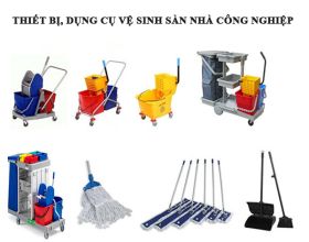 Các thiết bị, dụng cụ vệ sinh sàn nhà công nghiệp phải có