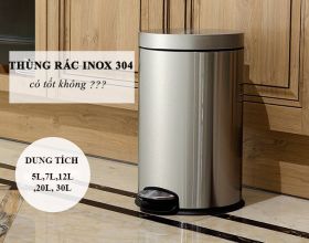 Thùng rác inox 304 có tốt không, dùng có bền không?