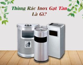 Thùng rác inox gạt tàn thuốc lá là gì?