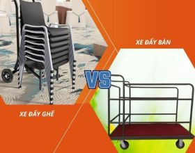 Đừng nhầm lẫn giữa xe đẩy ghế và xe đẩy bàn dùng trong nhà hàng