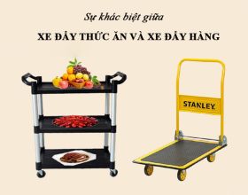 Sự khác biệt giữa xe đẩy thức ăn và xe đẩy hàng