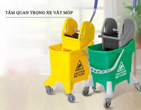 Xe vắt móp - thiết bị vệ sinh tòa nhà quan trọng cần trang bị