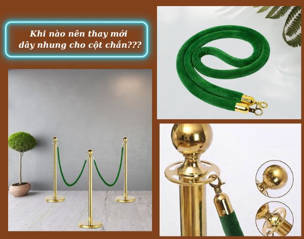 Khi nào nên thay mới dây nhung cho cột chắn phân làn?