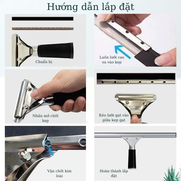 Hướng dẫn lắp đặt tay gạt kính inox