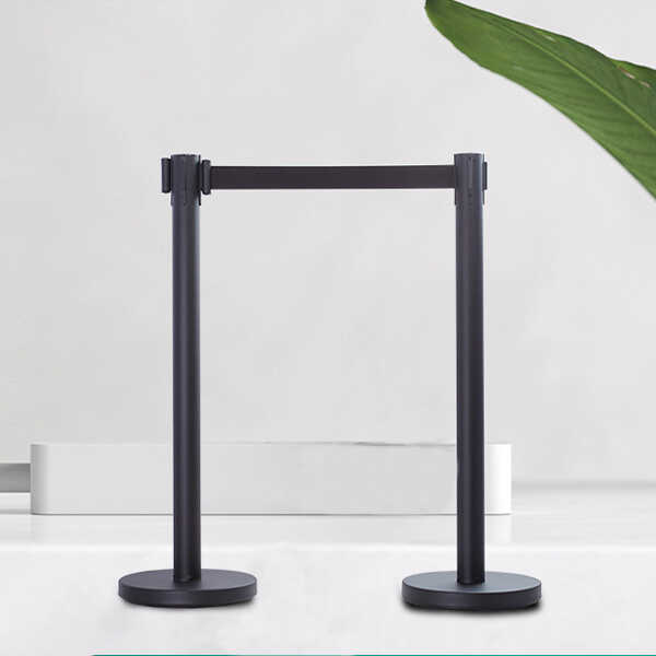 Cột chắn inox đen dây căng