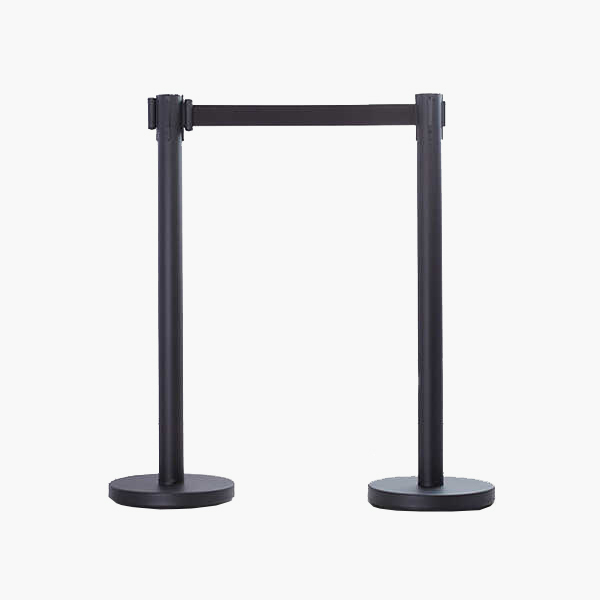 Cột chắn inox đen dây căng 