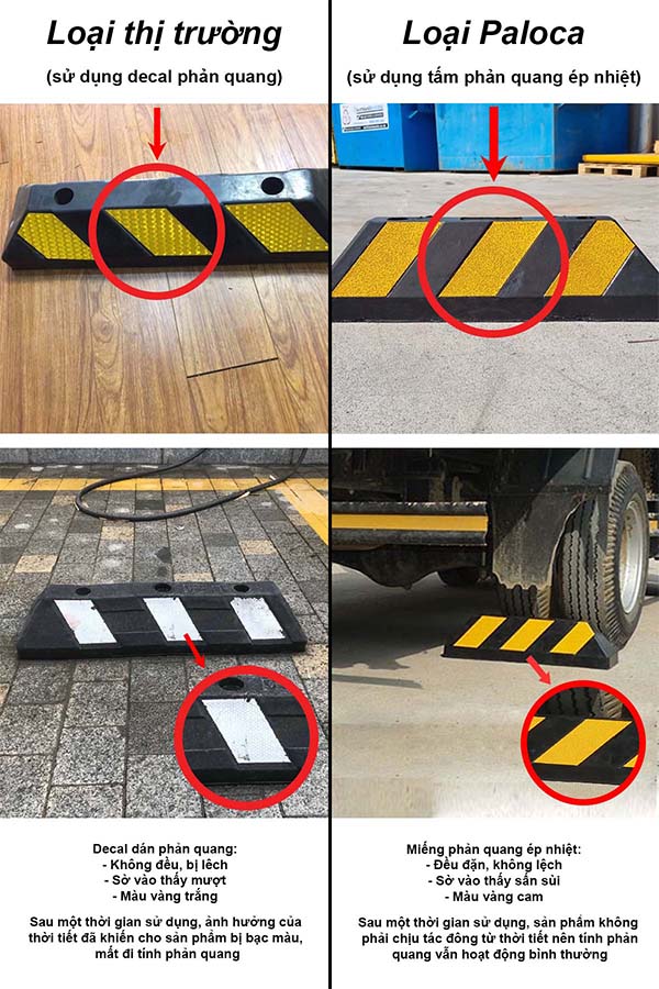 Cục chắn xe lùi thương mại so với cục chắn xe lùi Paloca